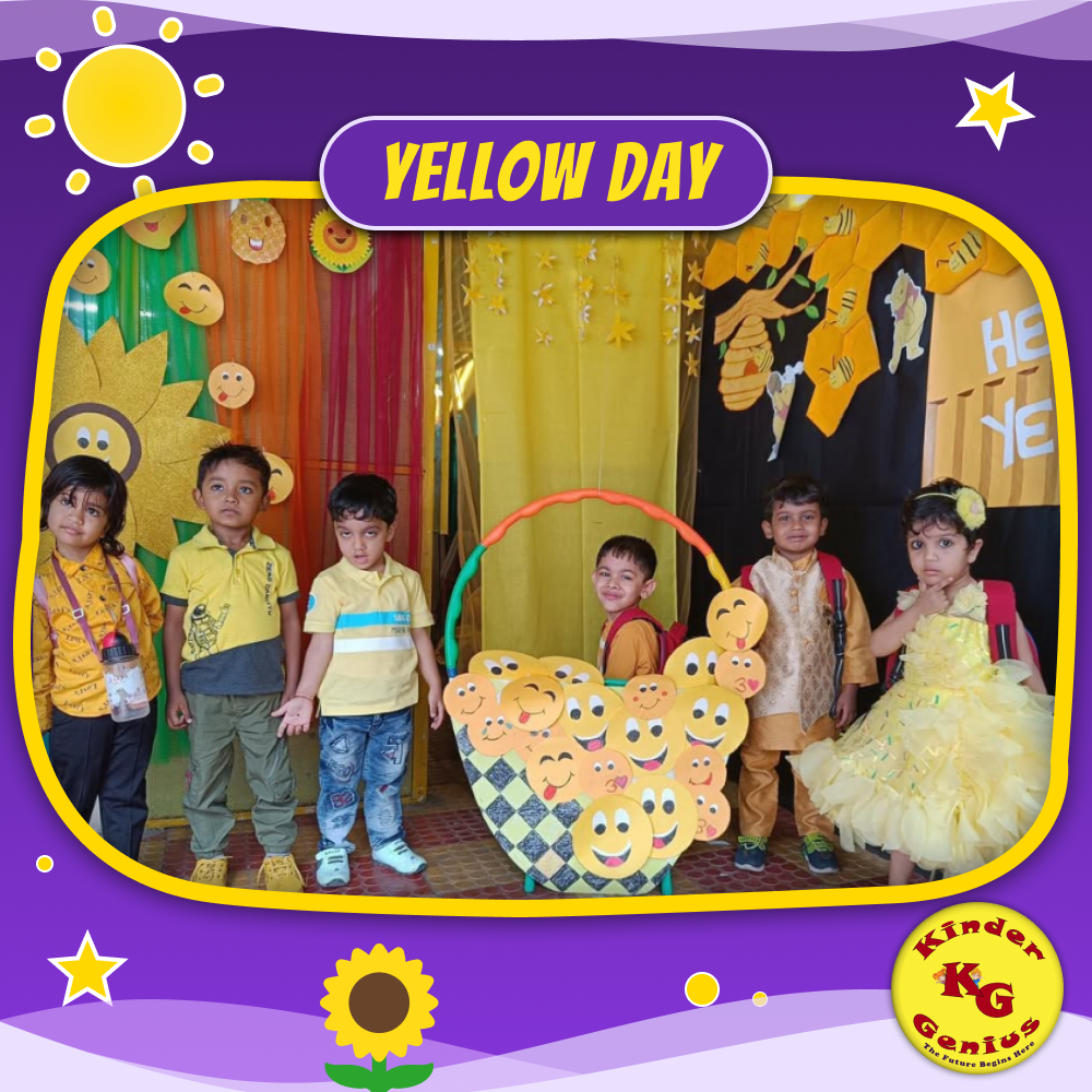 Yellow Day celebration at Kinder Genius Preschool
